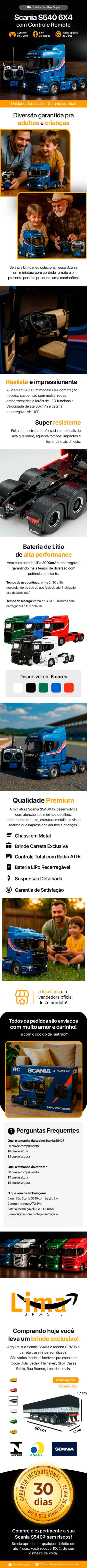 Descrição completa do Caminhão Scania S540 6X4